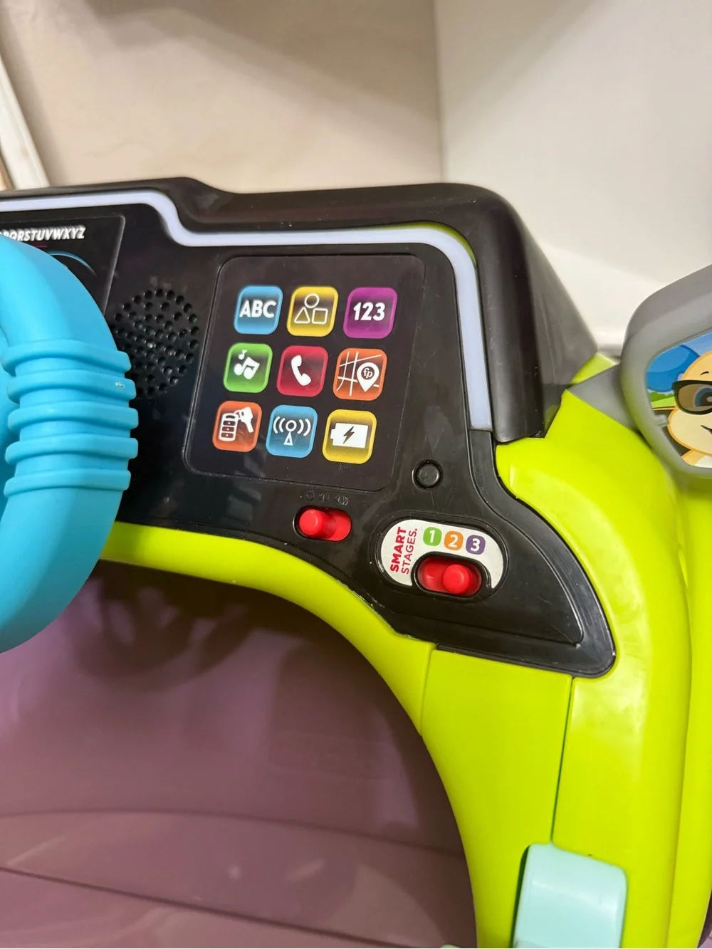 Fisher-Price Laugh & Learn Sit & Steer Driver Learning Toy Baby Toddler No Block